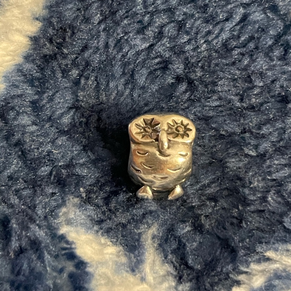 Pandora silver owl charm